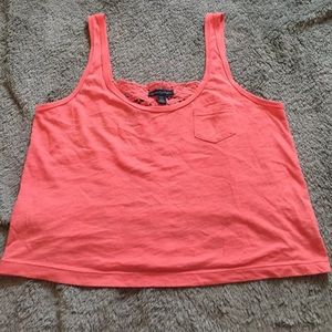 Pink American Eagle Crop Top